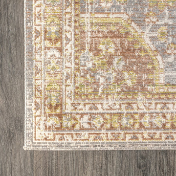 Petras Modern Ornate Medallion Area Rug